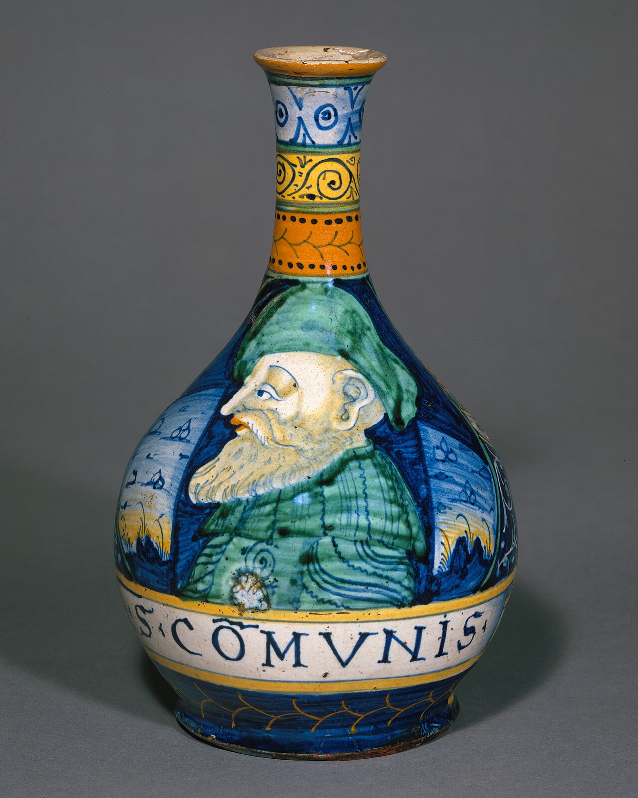 Italian apothecary bottle (fiasca da farmacia)
